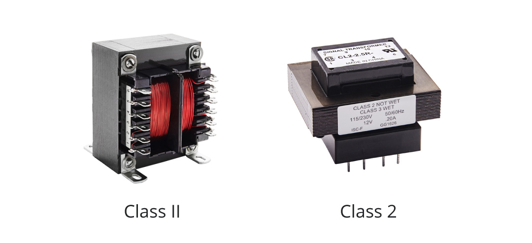 Figure 1. Class II vs Class 2 Transformer
