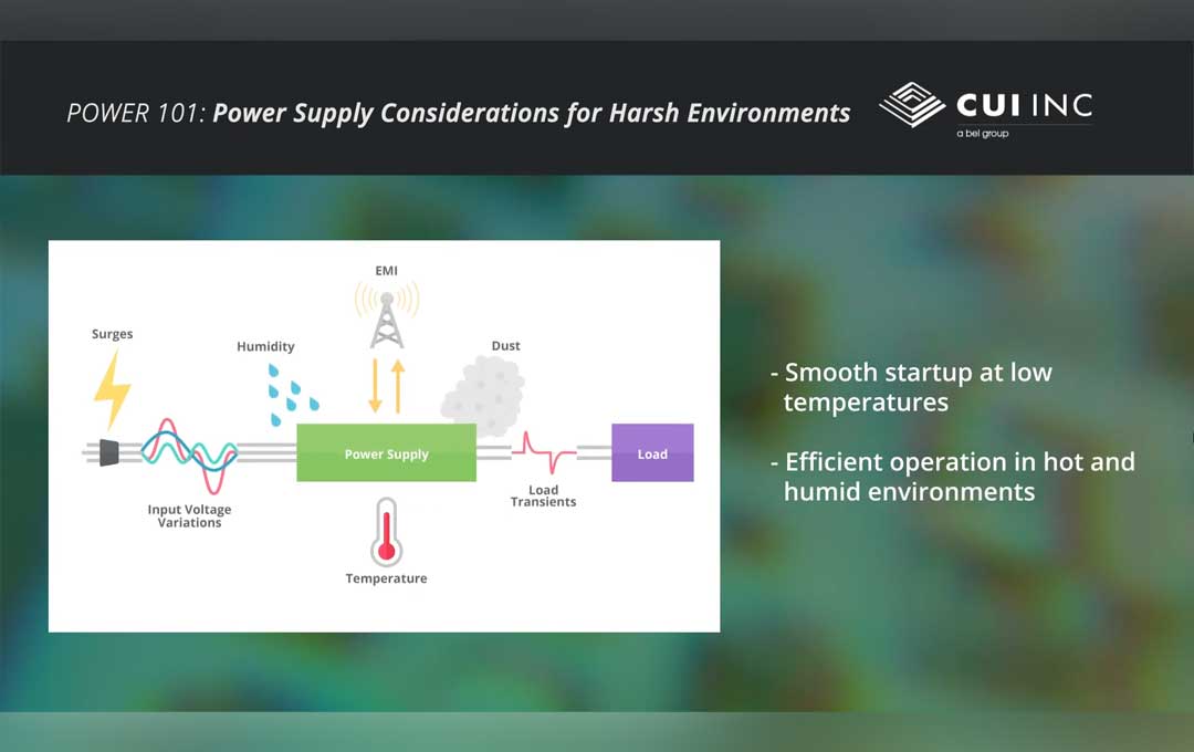 Power 101: Power Supply Considerations for Harsh Environments